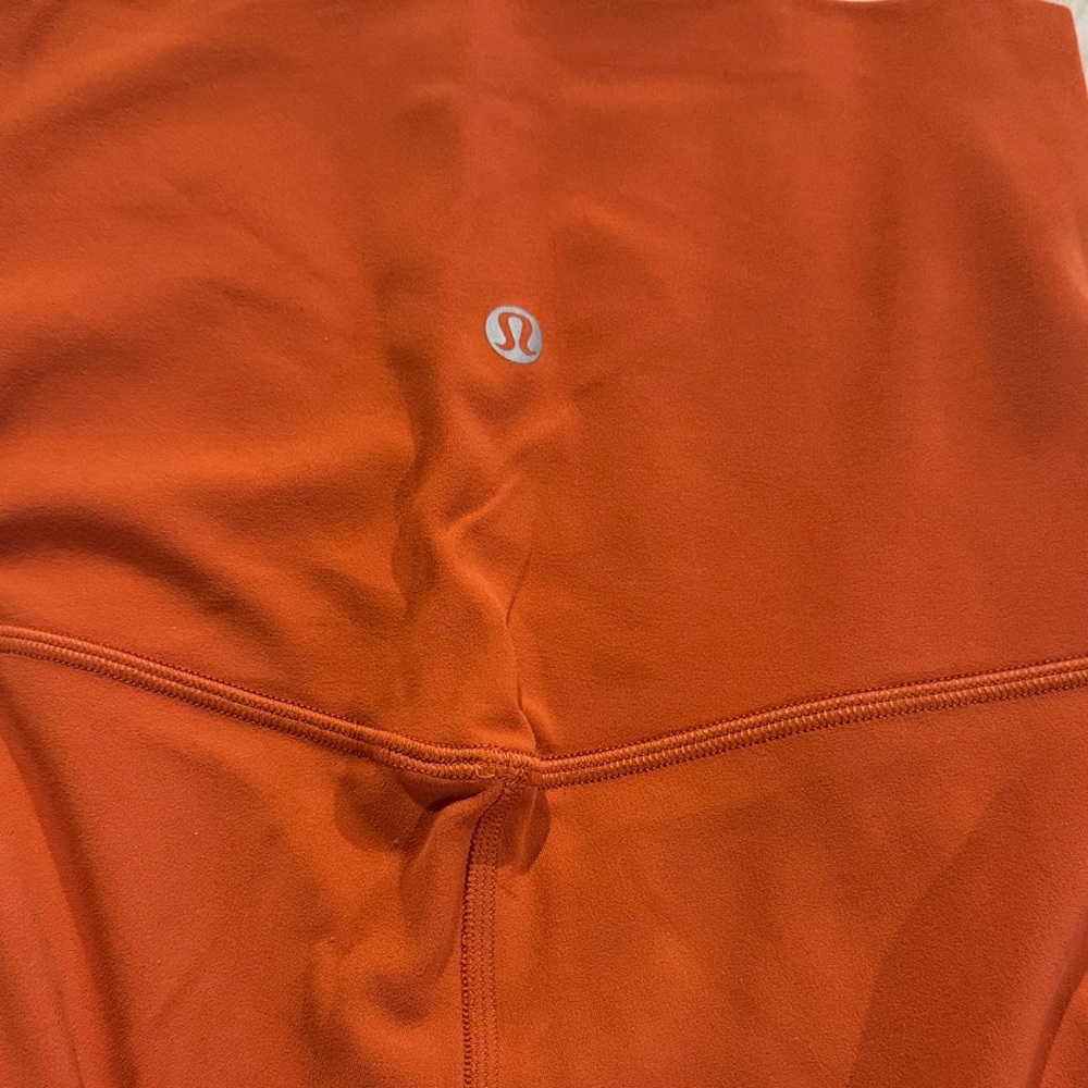 lululemon Woman’s Athletic Align Bright Orange Leggings.  Like New